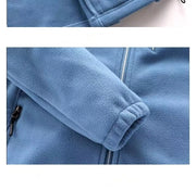 Women's Leopard Print Fleece Jacket – Warm Zipper Coat