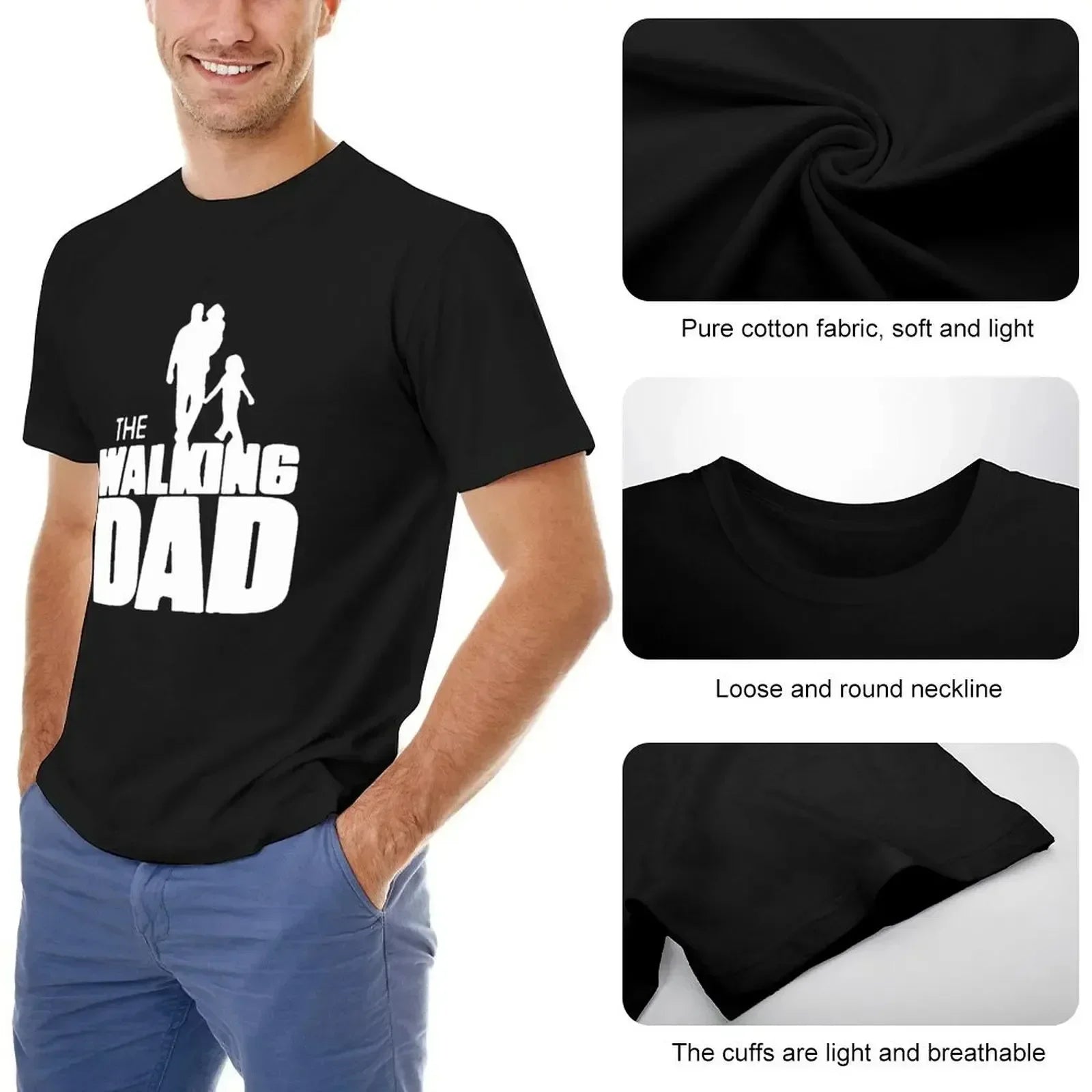 Custom DIY Men’s Cotton T-Shirt | T-shirt Homme Personnalisé en Coton