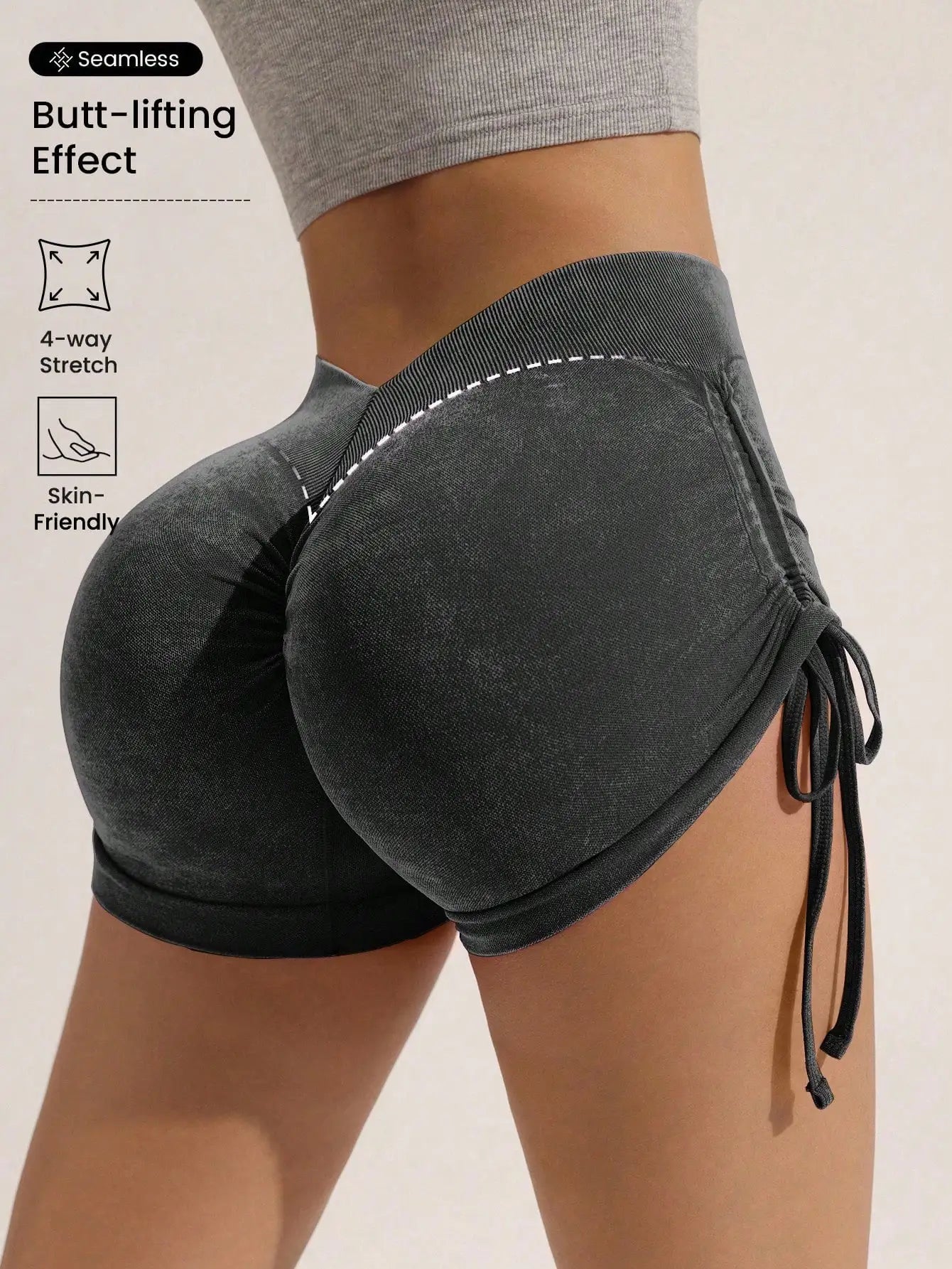 Drawstring Biker Running Sport Shorts | OWNLUXE