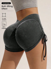 Drawstring Biker Running Sport Shorts | OWNLUXE