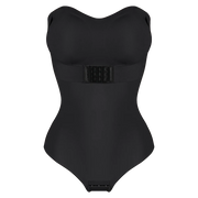 Large Size Strapless Thong Bodysuits Women Belly Control Full Body Shaper Adjustable Bust Removable Push Up Breast Underwear 4XL