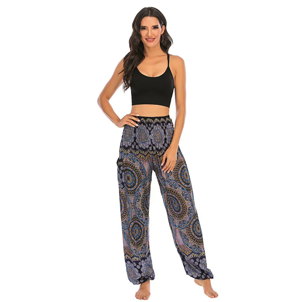 Women’s High-Waist Floral Bloomers – Loose, Lightweight & Boho