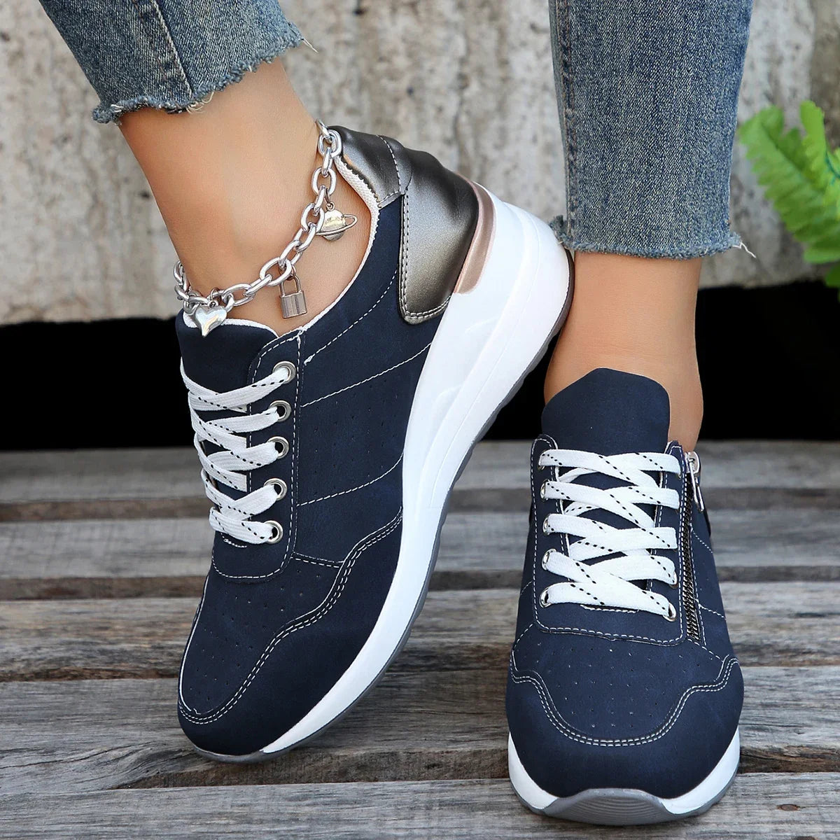 Spring Autumn Shoes Woman Trend Wedge Platform Casual | OWNLUXE
