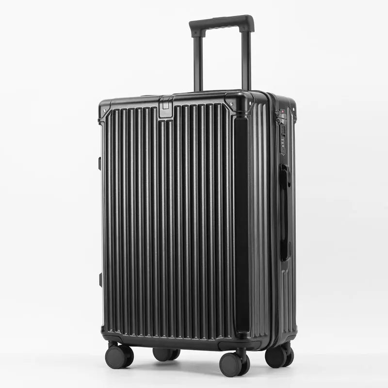 ABS Spinner Luggage with Cup Holder & Wet-Dry Storage