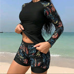 Load image into Gallery viewer, Summer Swimsuits Closed Tankini Sets Female Swimwear Sports Beach Wear Two-Piece Bathing Suits Pool Women&#39;s Swimming Suit 2025
