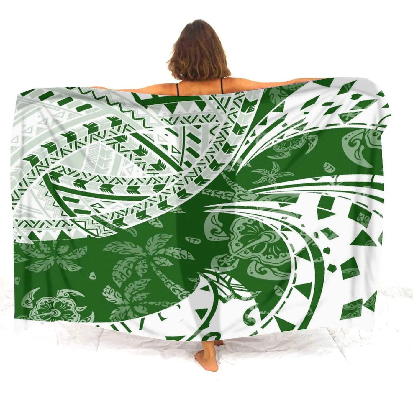 Floral Polynesian Swim Cover-Up | OWNLUXE
