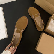 Women's Leather Retro Sandals (Khaki) – Shop at OWNLUXE