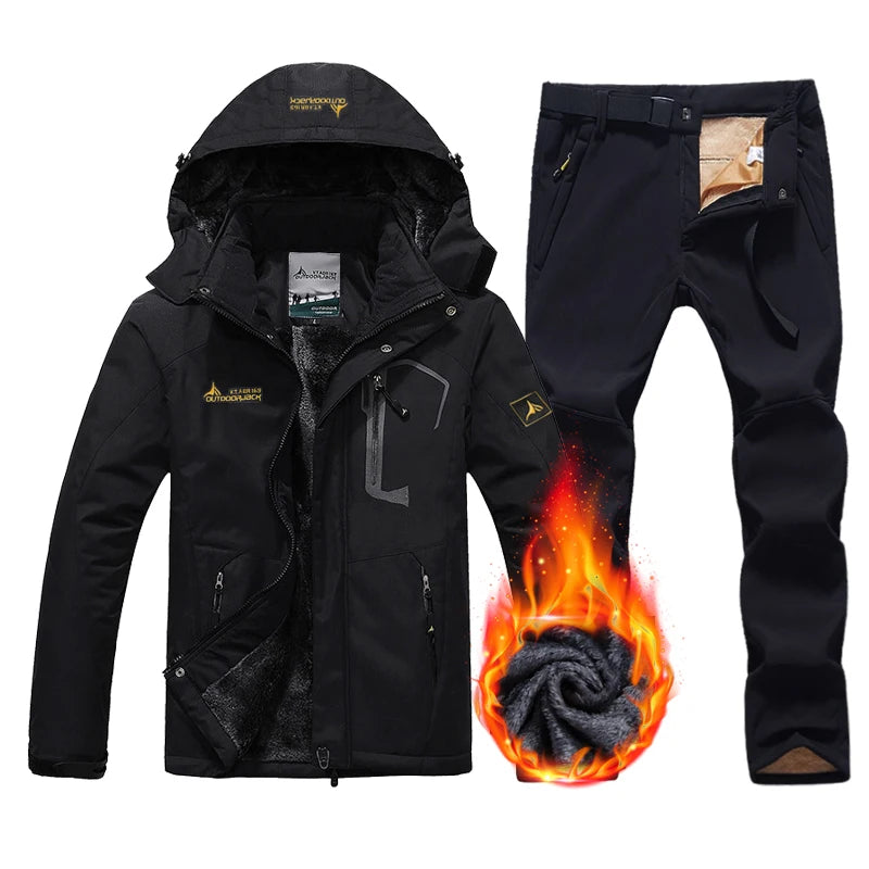 Winter Ski Suit Men Snowboard Fleece Jacket Pants | OWNLUXE
