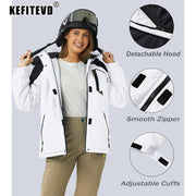 Women's Windproof Fleece-Lined Winter Jacket