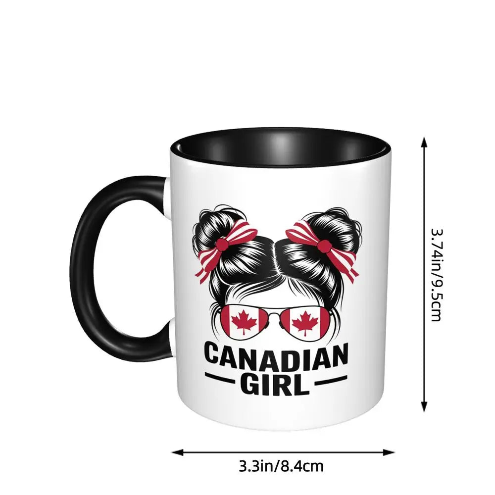 Canada Canadian Maple Leaf Roundel Mug Funny Ceramic Coffee Cups Tea Mugs Milk Cup Drinkware Gift for Friends