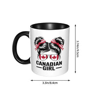 Canada Canadian Maple Leaf Roundel Mug Funny Ceramic Coffee Cups Tea Mugs Milk Cup Drinkware Gift for Friends
