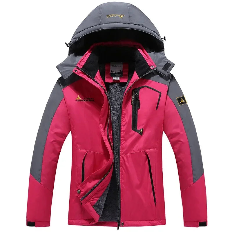 Women’s Waterproof Ski Jacket – Warm Hooded Snow Shell