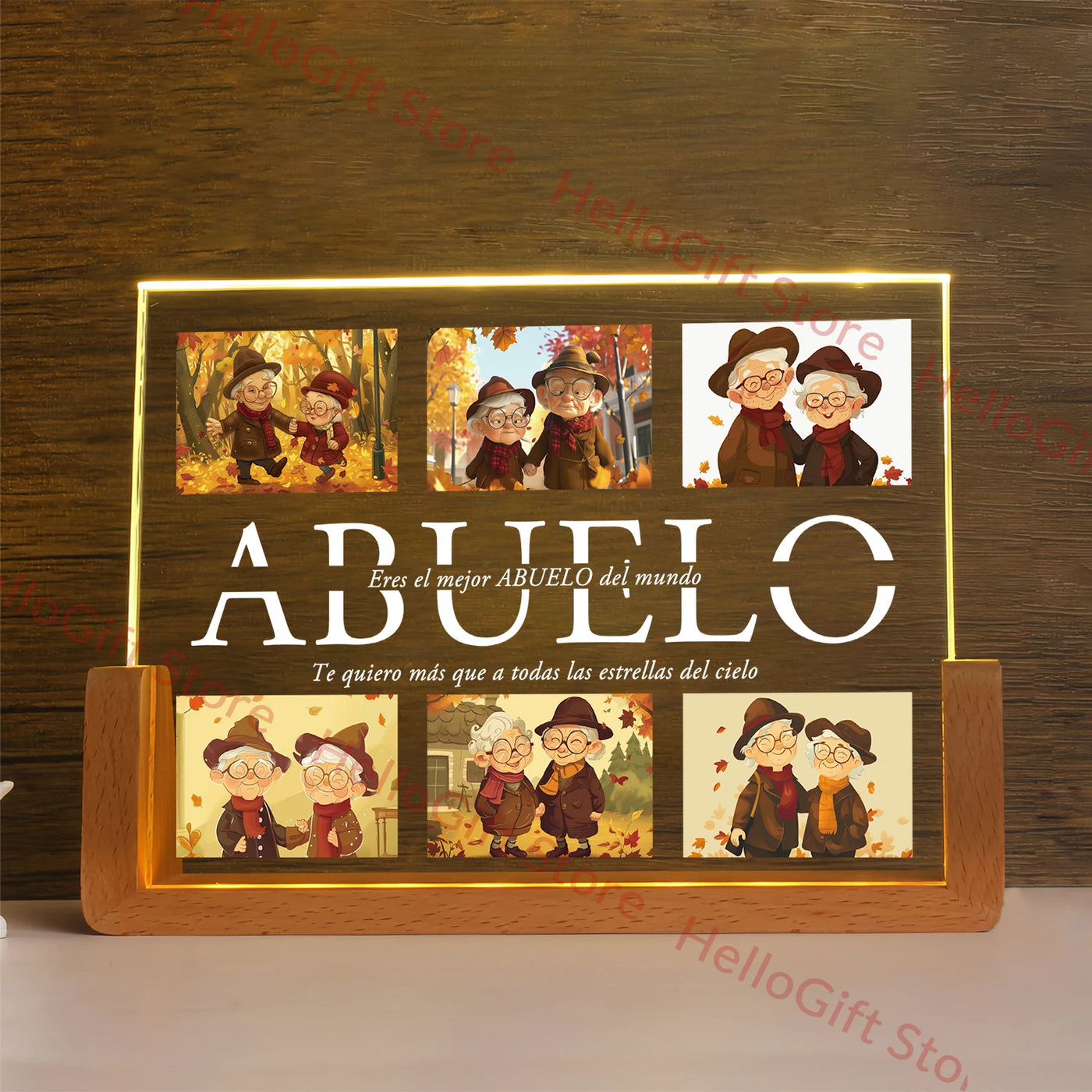 Personalized 3D Acrylic LED Night Light — Custom Name Gift for Family | OWNLUXE