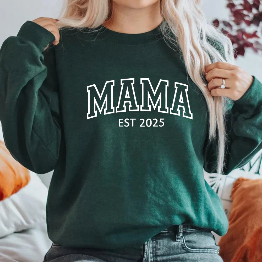 ☁️ Cozy Printed Pullover Sweatshirt – Casual Autumn/Winter Wear | Sweat à Imprimé Confortable – Style Décontracté Automne/Hiver
