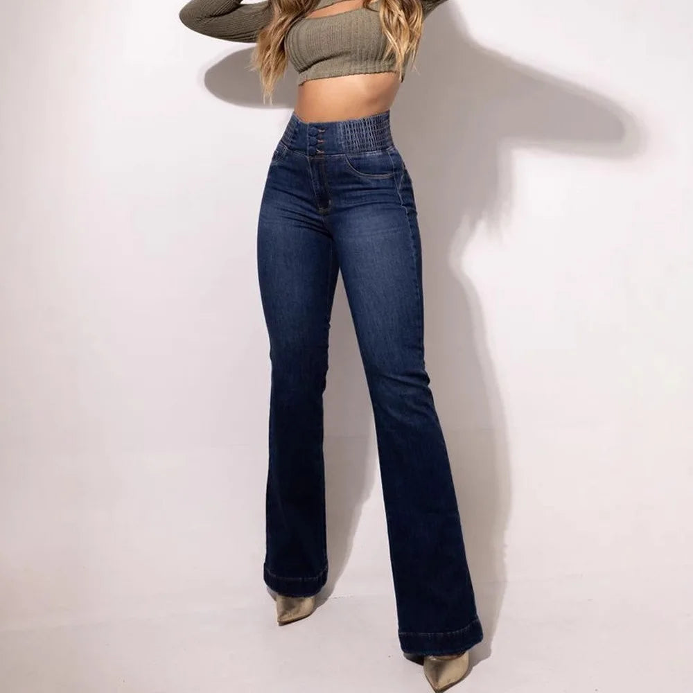 Bodycon High-Waist Denim Pants | OWNLUXE