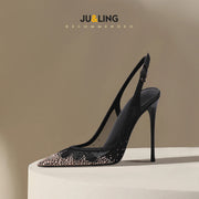 Women's High-Heel Mesh High Heels (Naked 8Cm) | OWNLUXE