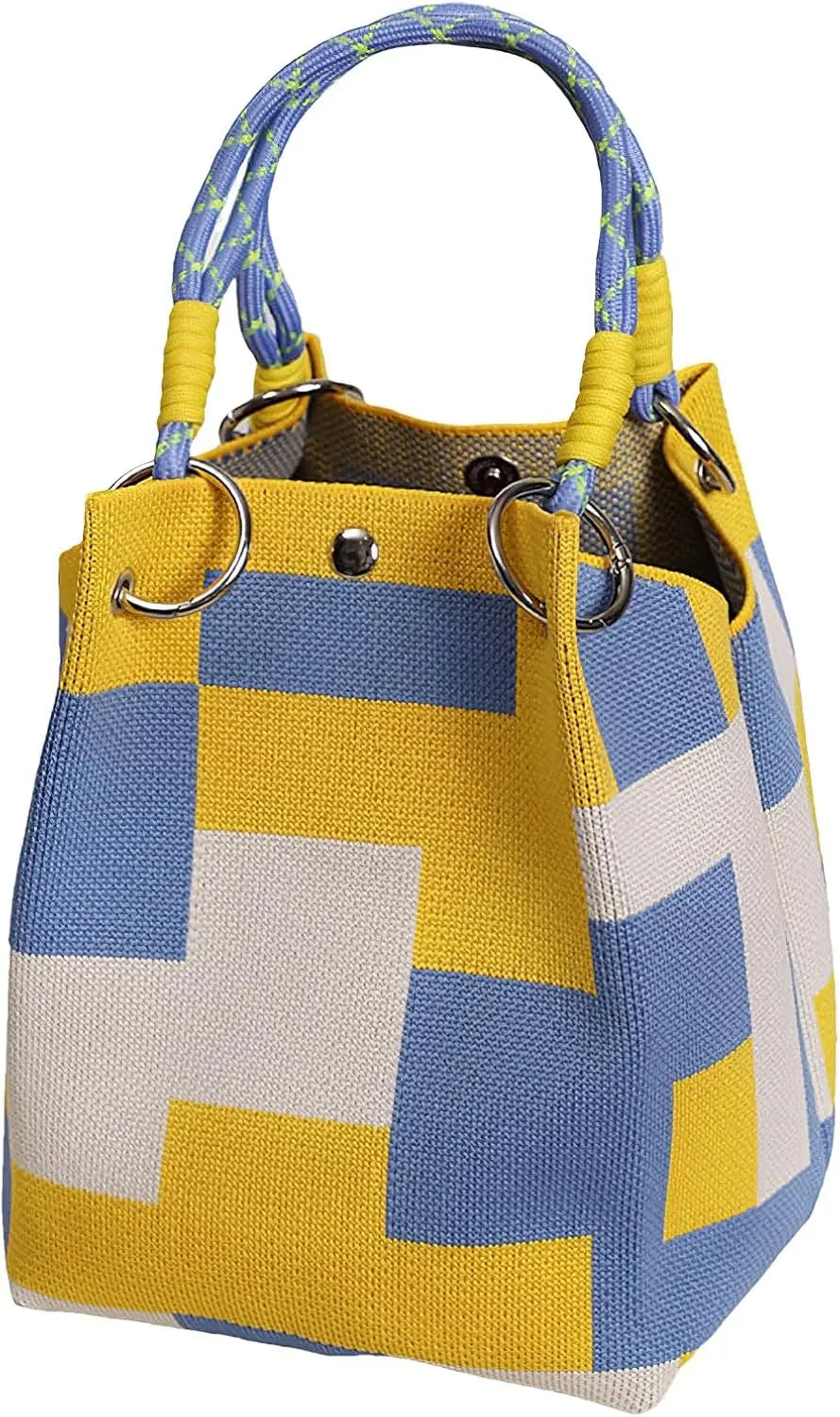 Knit Mini Bucket Bag | OWNLUXE