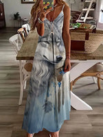 Load image into Gallery viewer, Bohemian Inspired Halter Dress – A Must-Have for Spring &amp; Summer
