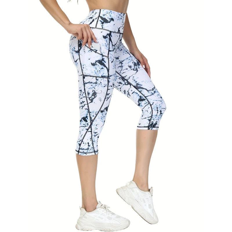Women's Calf-Length Ponte-De-Roma Jogger Leggings – Stretchy, Breathable & Perfect for Yoga