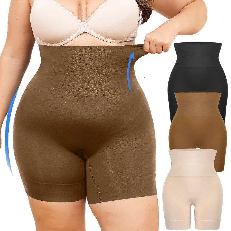 High-Waisted Tummy Control Shapewear Shorts - Body Shaper