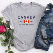 Canadian Flag T-Shirt – Unisex Great White North Graphic Tee | OWNLUXE