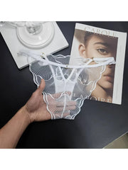 French Lace Floral Embroidery Bra & Brief Set | OWNLUXE