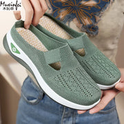 Breathable Mesh Slip‑On Flats – Lightweight Everyday Shoes