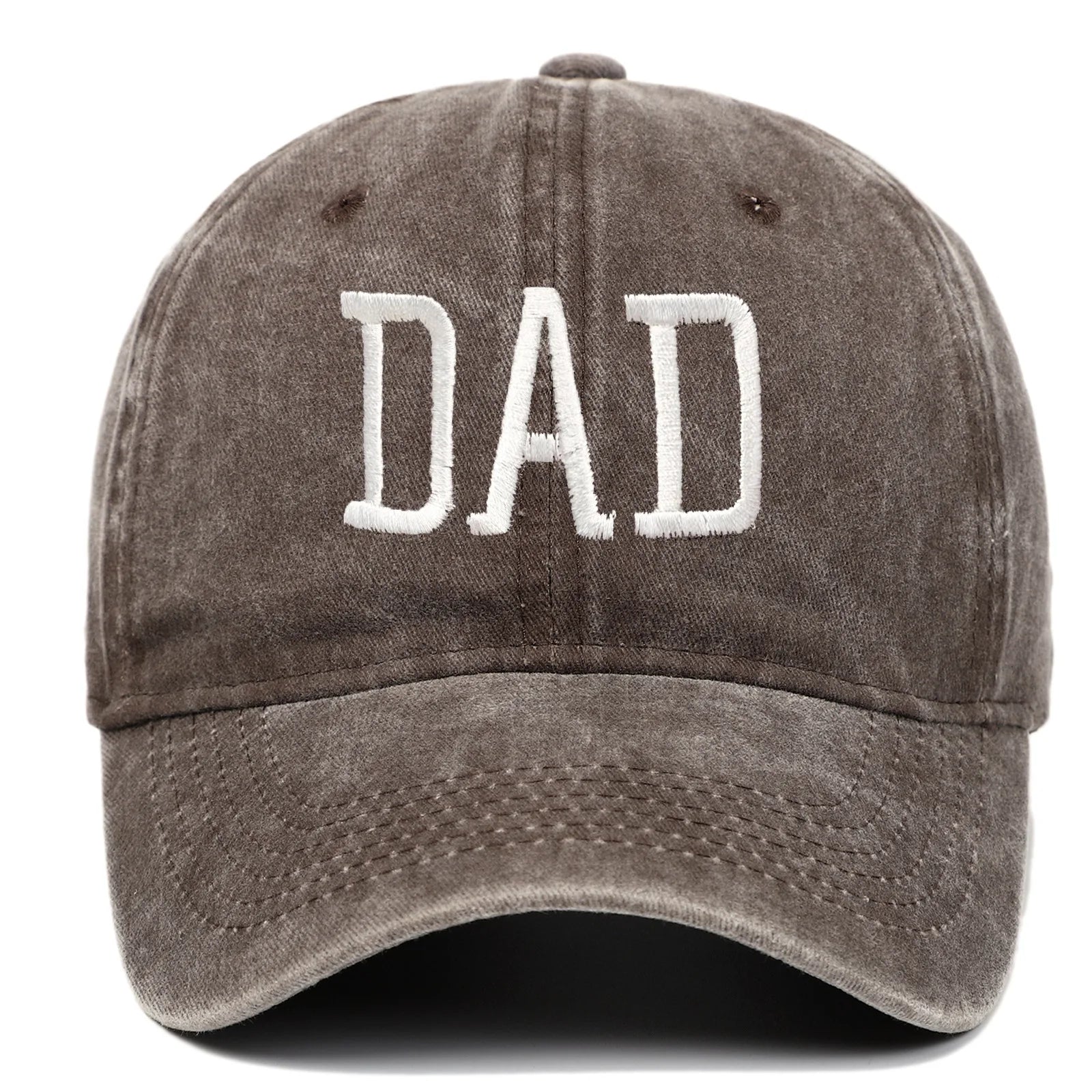 Mom and Dad letter embroidered baseball cap washed retro duckbill cap Father's Day Mother's Day best gift