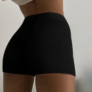 Women's High Waist Skinny Shorts - Soft Cotton Casual Summer Shorts