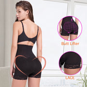 High Waisted Padded Butt Lifter Shapewear - Tummy Control Panty
