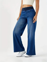Straight-Leg Ribbed Pants | OWNLUXE
