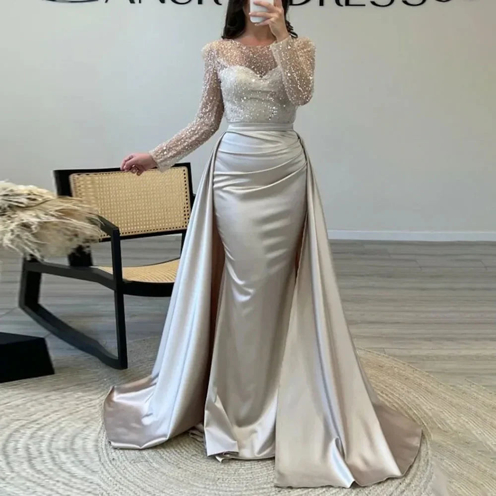 Bodycon Sequin Ruched Maxi Dress | OWNLUXE