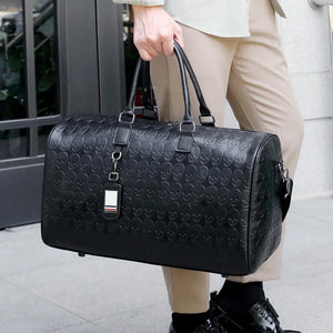 Minimalist PU Travel Duffle Bag | Sac de voyage minimaliste en cuir PU