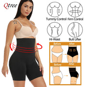 Plus Size High Waist Trainer Shorts – Firm Tummy Control