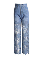 Load image into Gallery viewer, VGH Hollow Out Denim Pants - High Waist Slimming Trousers
