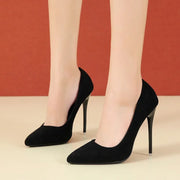 Pointed Super-High Heel Pumps for Dramatic Elevation
