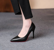 Women's Leather Pumps (Women Heels-6cm) | OWNLUXE