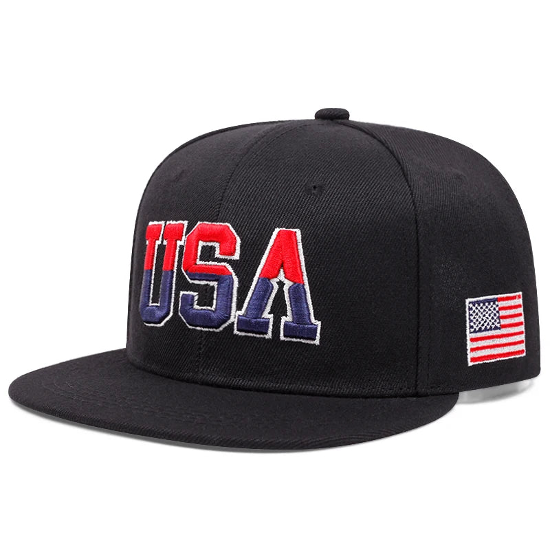 Fastball Cap Flag (Black Snapback) | OWNLUXE