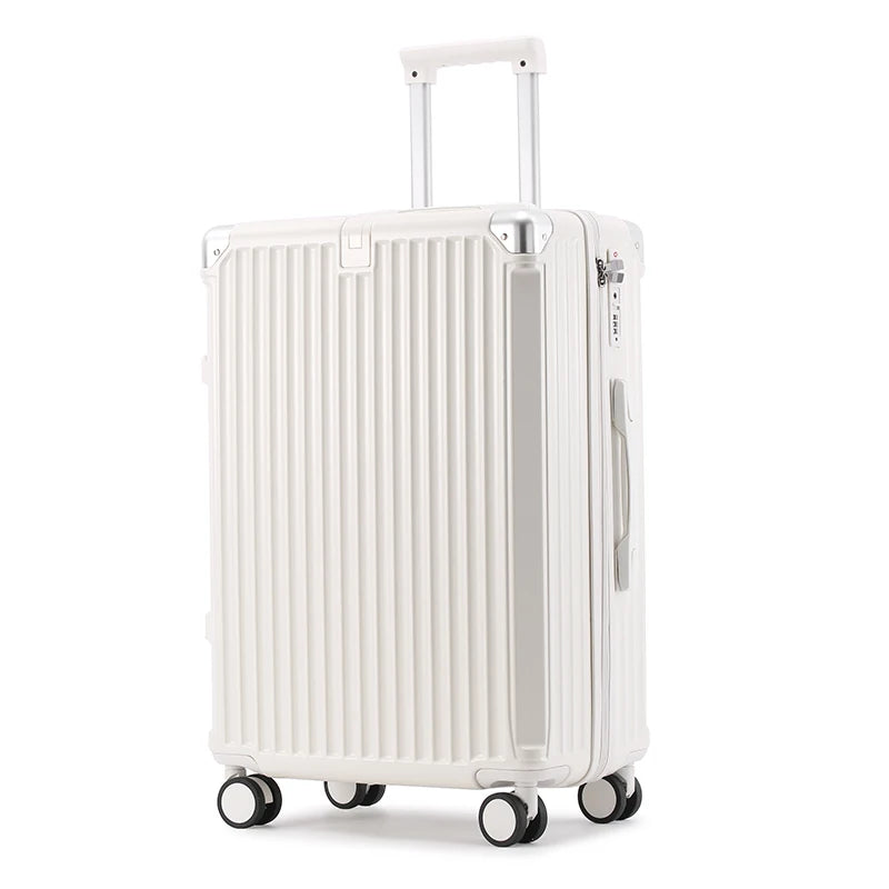ABS Spinner Luggage with Cup Holder & Wet-Dry Storage
