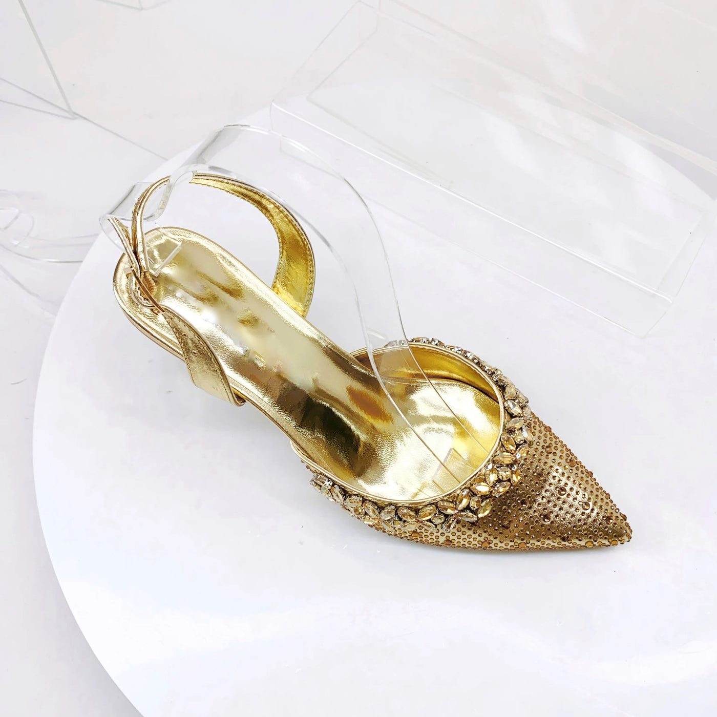 Crystal Sandals and Clutch Bag Set – Rhinestone Party Heels