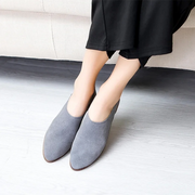 Women's Pointed Toe Leather Loafers (Brown) – Shop at OWNLUXE