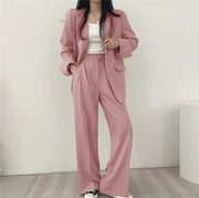 Tailored Office Pant Suit - Structured Business Set for Women