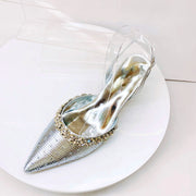 Crystal Sandals and Clutch Bag Set – Rhinestone Party Heels