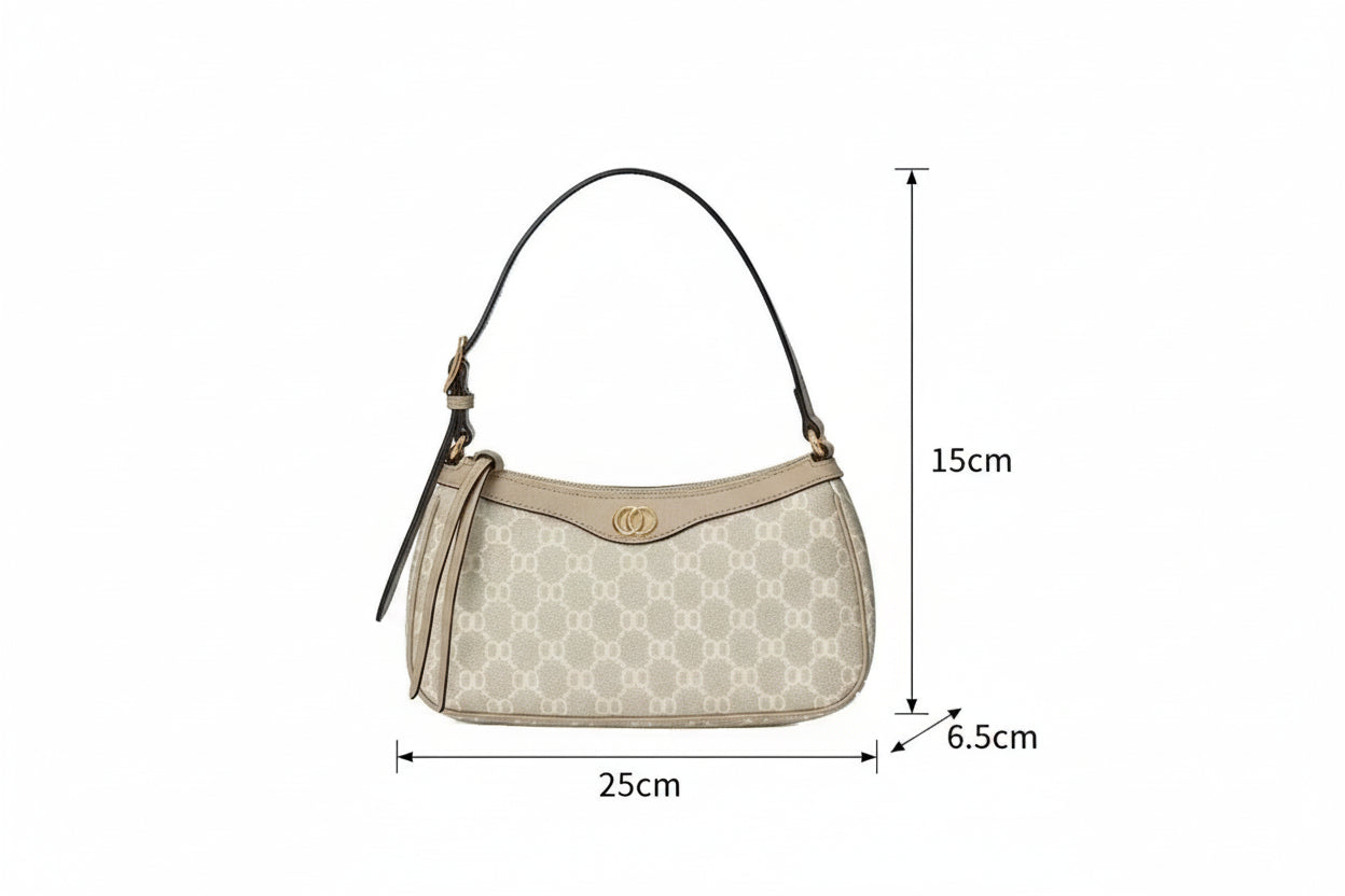 Genuine Cowhide Leather Half-Moon Crossbody Bag - Designer Shoulder Bag | OWNLUXE