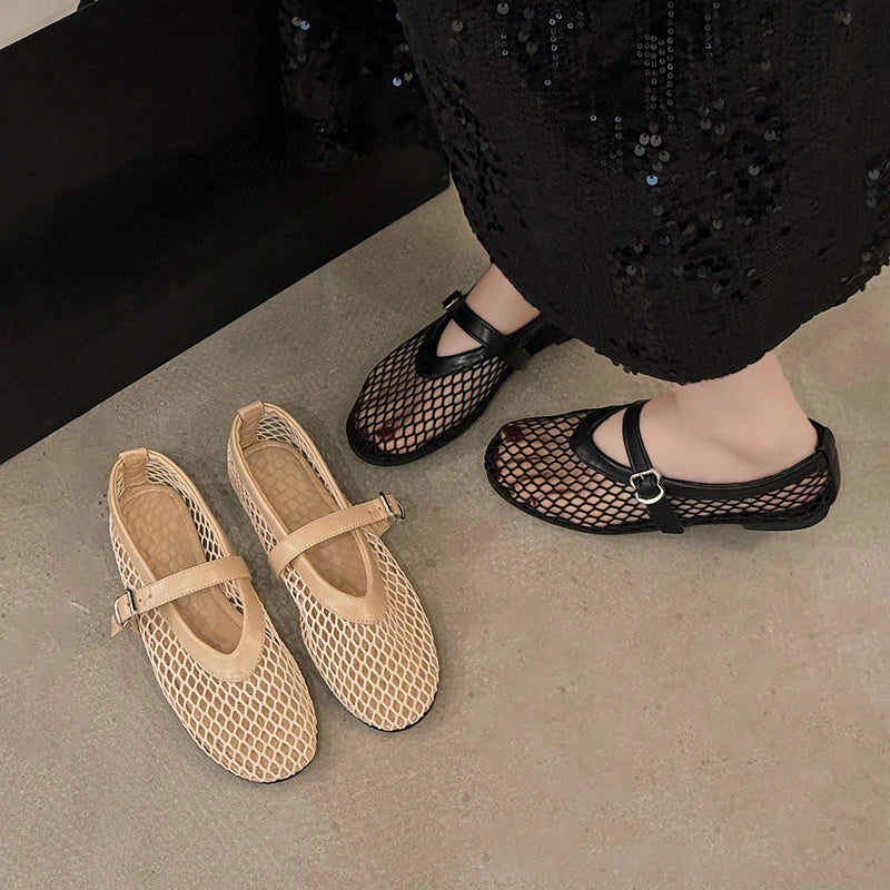 Women's Round Toe Flats – Shop at OWNLUXE