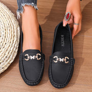 Women's Low Heel Loafers (Beige) – Shop at OWNLUXE