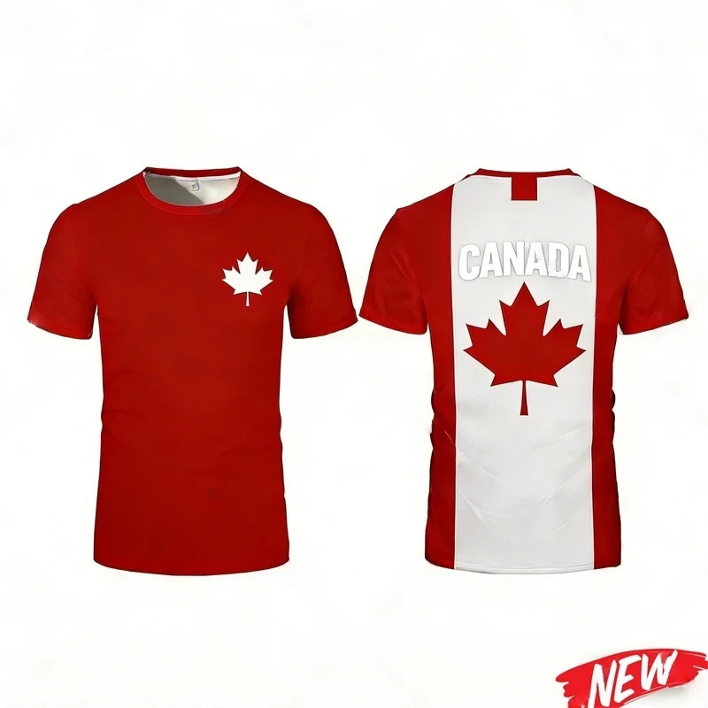 Canada Flag 3D Print T-Shirt – Quick-Dry Comfort | OWNLUXE