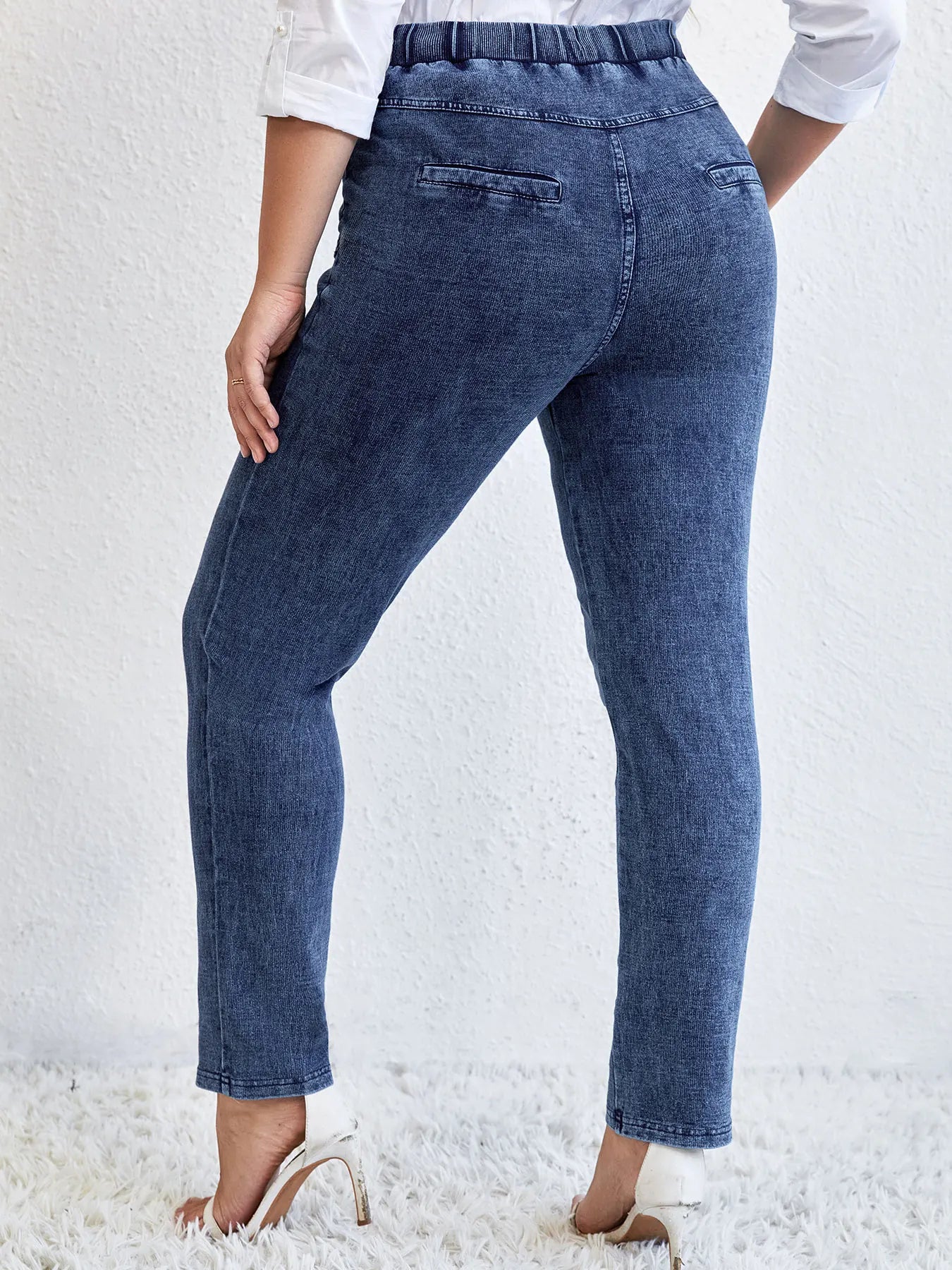 Women's Plus Size Knitted Pants - Spring & Autumn Fashion Trousers