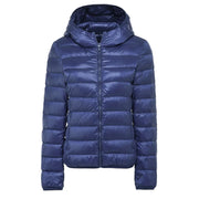 Women Hooded Short Puffer Jackets Arrivals 90 White Duck | OWNLUXE