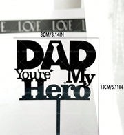 Father’s Day Acrylic Sign – Modern Clear Tabletop Décor